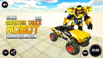 Poster Real Robot Transform Monster Truck Fight