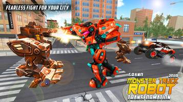 Real Robot Transform Monster Truck Fight скриншот 2