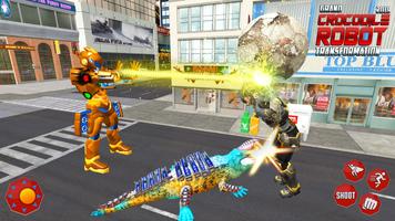 Real Robot Crocodile Transformation Fight Screenshot 3