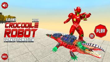 Real Robot Crocodile Transformation Fight Affiche