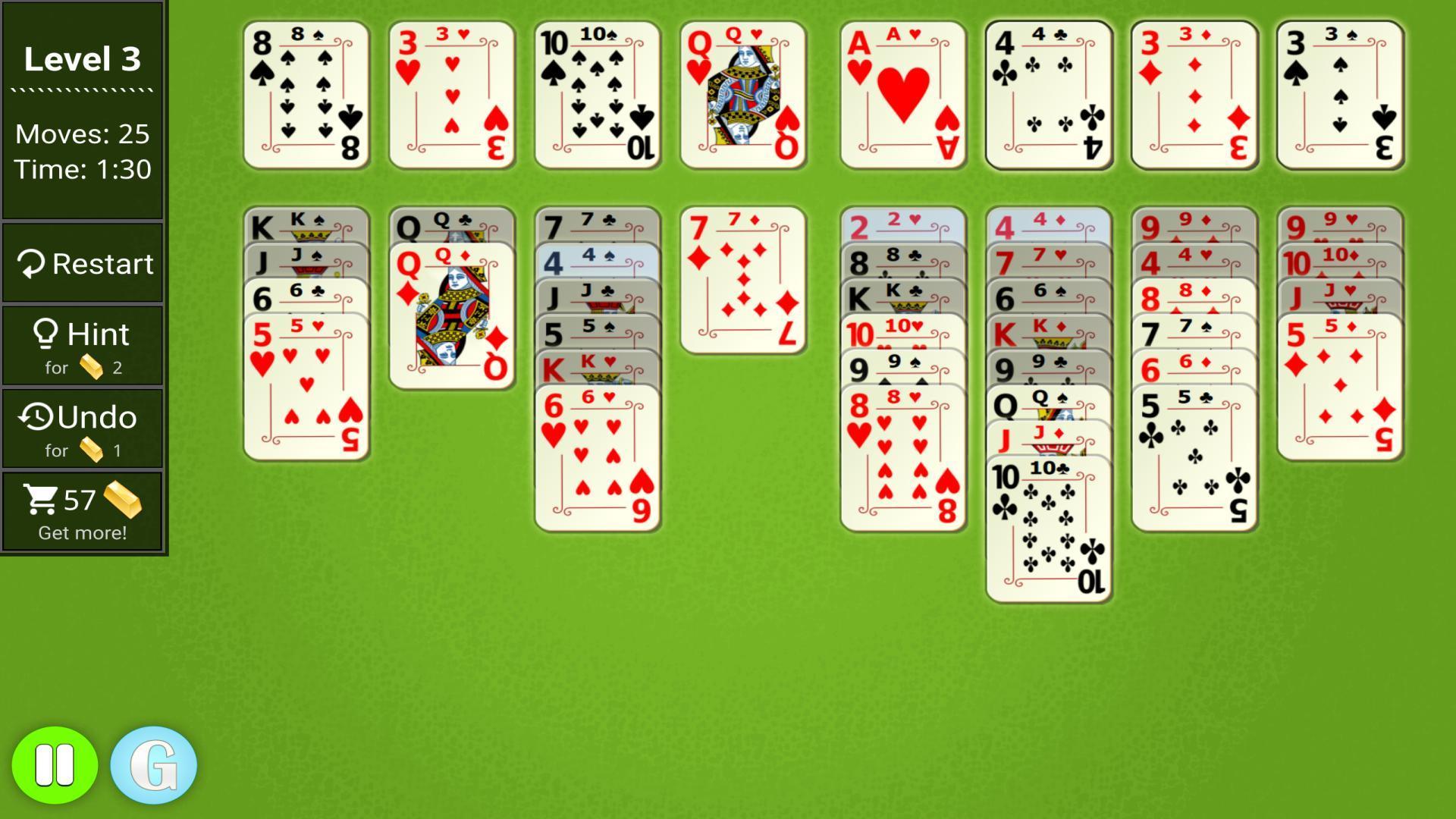 Двойной пасьянс по три. Elite FREECELL Solitaire. Solitaire 3ds. Huong dan choi FREECELL.