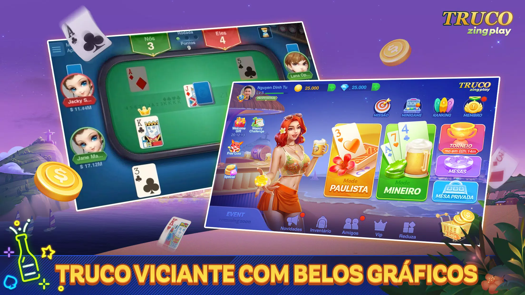 TRUCO jogo online gratuito em