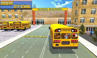 Simulator Bus Sekolah Kota Modern 2017 poster