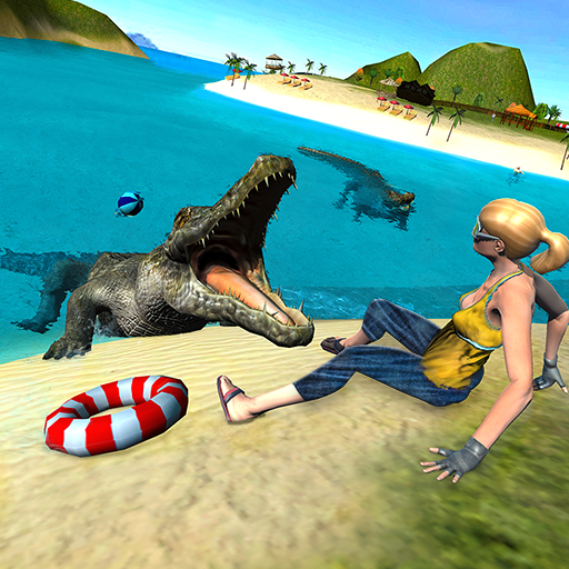 Real Hungary Wild Crocodile At