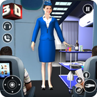 Airhostess Flight Pilot 3D Sim biểu tượng
