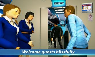 Airhostess Flight Pilot 3D Sim Affiche