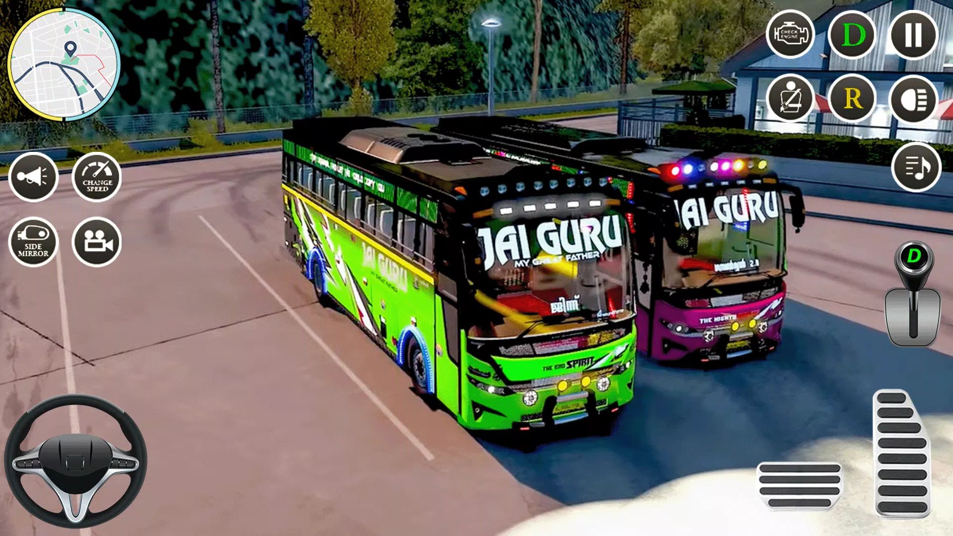 Jogue Simulador de estacionamento de ônibus 3D jogo online grátis