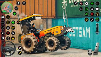 Village Farming Tractor Games poster