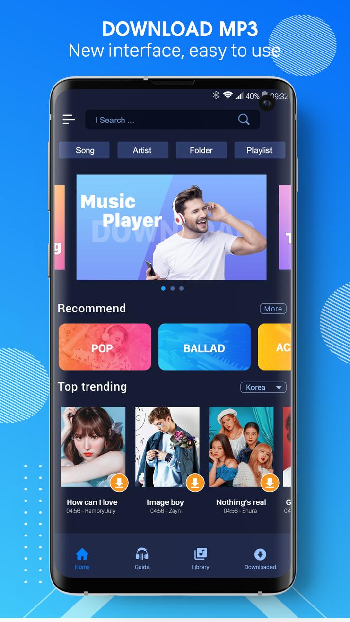 Descarga de APK de Descarga música - Reproductor de música para Android