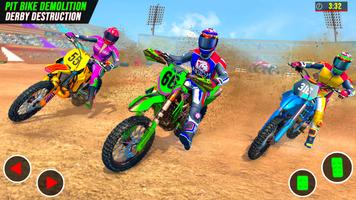 Dirt Bike Demolition Derby Crash Stunt: Bike Games capture d'écran 2