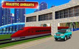 Train vs Car Racing Games 3d 海报