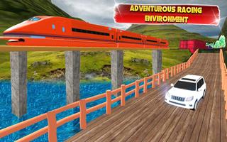 Train vs Car Racing Games 3d capture d'écran 1