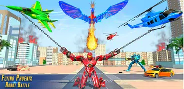 Flying Phoenix Robot Bike Game