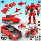 Flying Phoenix Robot Bike Game ไอคอน