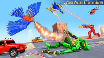 Flying Phoenix Robot Bike Game اسکرین شاٹ 1