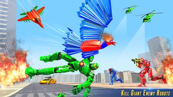 Flying Phoenix Robot Bike Game ảnh chụp màn hình 3