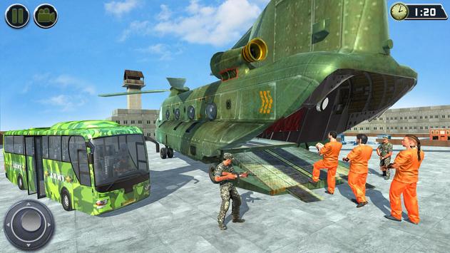 OffRoad US Army Helicopter Prisoner Transport Game 截图 6
