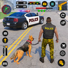 US Police Dog City Crime Chase أيقونة