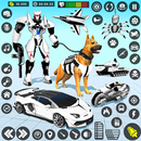 Police Dog Robot Car Games APK