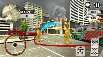 Real City Superhero Firefighters Truck Screenshot 1