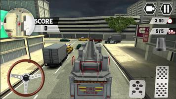 Real City Superhero Firefighters Truck Screenshot 2