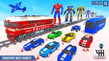 Robot Car Games Transform Game capture d'écran 2