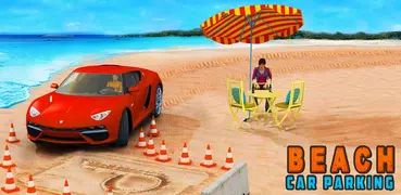 de praia carro estacionamento 3d simulador 2018