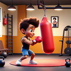 Boxing Workout Simulator Game ícone