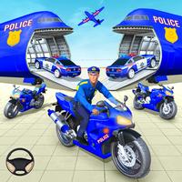 NY Police Bike Transport Truck Plakat