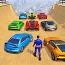 Superhero Car Mega Ramp Racing aplikacja