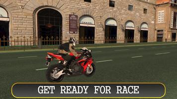 Poster Città Highway Moto Stunt Rider