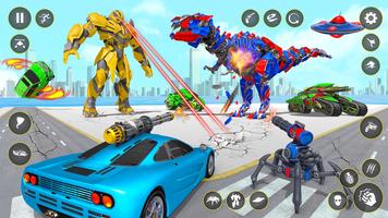 Dino Transform Car: Robot Game imagem de tela 2