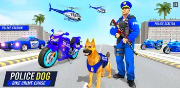 Police Dog Crime Bike Chase