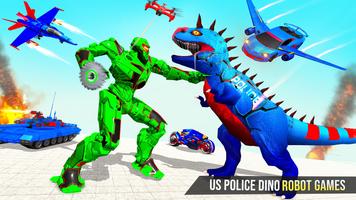 Police Dino Robot Car Games capture d'écran 1