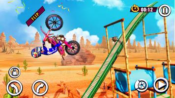 Motocross Trail Bike Racing - Bike Stunt Games capture d'écran 3