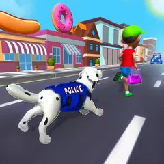 Скачать Police Dog Run: Street Chase XAPK