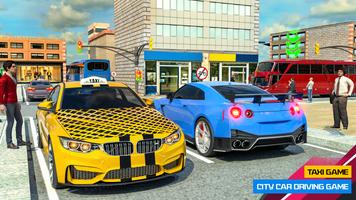 Taxi Simulator: Auto Spiele 3D Plakat