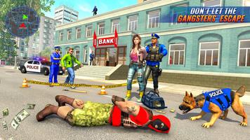 US Police Dog Bank Crime Chase 截圖 2