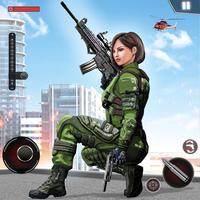 Army Sniper Gun Games Offline ポスター