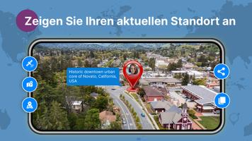 Street View Live 3D-GPS-Karte Plakat