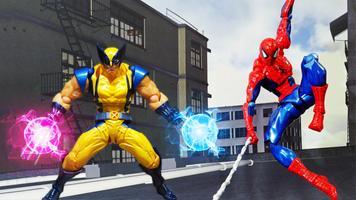 World Superhero Fighter Champion Ring Arena Battle poster