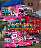 Livery Truk Simulator Indonesi الملصق