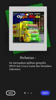 Livery Bussid Mod Truck Oppa Muda Complete capture d'écran 1