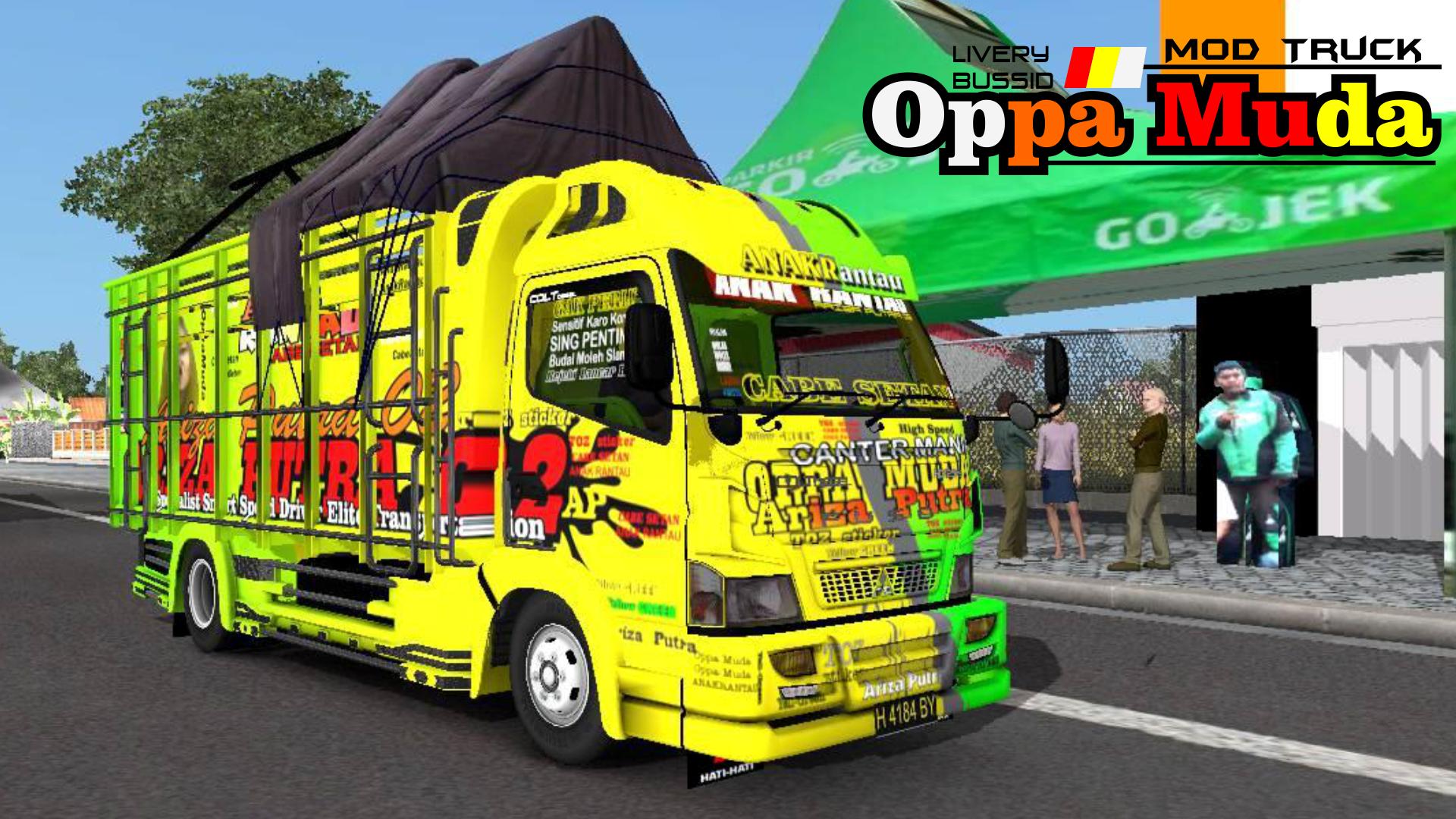 Livery Truk  Bak Kayu Bussid  Oppa  Muda  livery truck anti 