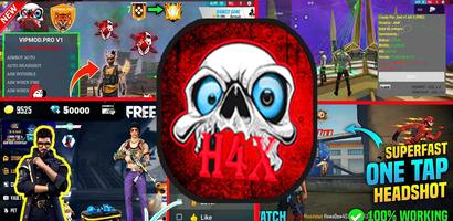 FFH4X Mod Menu Fire Hack FFH4X پوسٹر