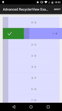 Advanced RecyclerView Examples 截图 1
