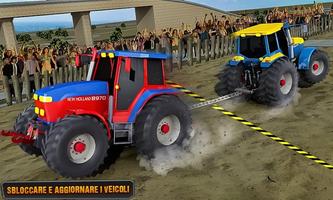 Poster trattore vs camion tirando i giochi