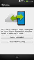 HTC Backup Plakat