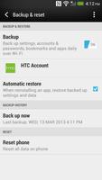 HTC Yedekleme Ekran Görüntüsü 2