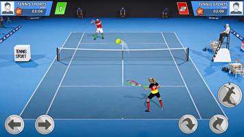 US Tennis 3D Arena Sports Game imagem de tela 2